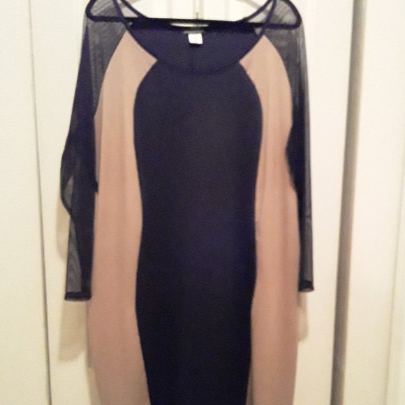 Unlisted Dresses & Skirts - TAUPE AND BLACK DRESS 3X